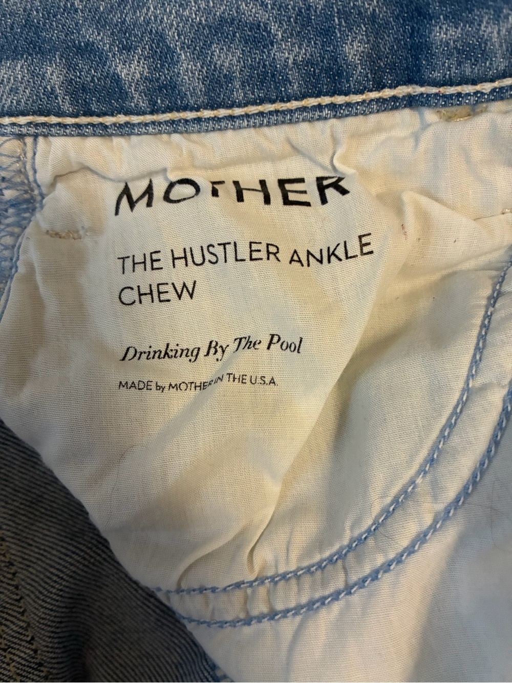 MOTHER The Hustler Ankle Chew Jeans Size 26 - Picture 8 of 12